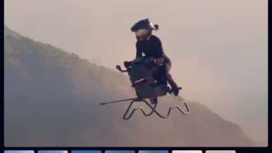 دراجة Volonaut Airbike هوائية طائرة بسرعة 200 كم/ساعة شبيهة بمركبات "ستار وورز" تظهر لأول مرة!