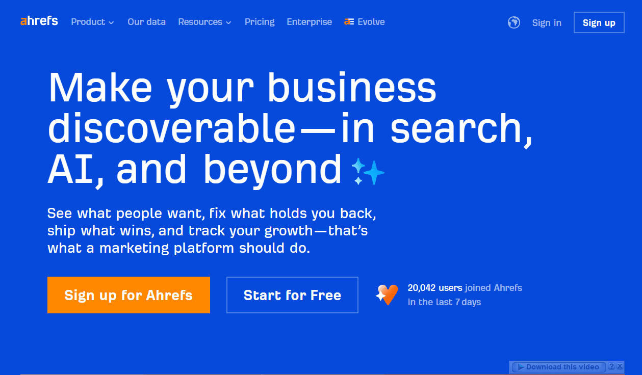 شرح Ahrefs دليلك لاستخدام أداة تحليل السيو الأقوى في العالم