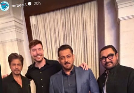 مستر بيست وشاروخان وسلمان خان وعامر خان يلتقون في «Joy Forum 2025» بالرياض - لحظة تاريخية تهزّ الإنترنت 1 مستر بيست وشاروخان وسلمان خان وعامر خان يلتقون في «Joy Forum 2025» بالرياض - لحظة تاريخية تهزّ الإنترنت