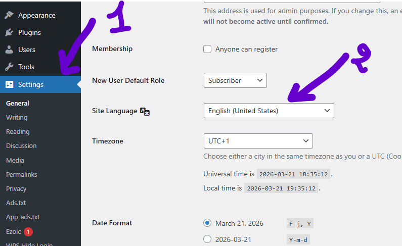 How to Change WordPress Dashboard Language (Step-by-Step Guide for Beginners) 2 How to Change WordPress Dashboard Language (Step-by-Step Guide for Beginners) Said Media